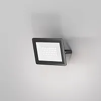 Прожектор LED Flood FL001-L30B6K Maytoni уличный IP чёрный 1 лампа, плафон прозрачный в стиле современный хай-тек LED